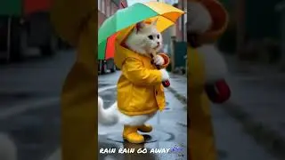&ldquo;White Cute Cat Dancing in Rain ☔ | Rain Rain Go Away 🌧️🎶&rdquo; #story