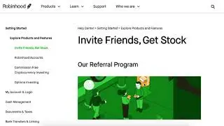 How to INVITE FRIENDS in ROBINHOOD app?
