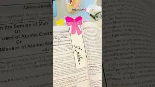 DIY Cute Bow Bookmark #youtube #diy #craftidea #bookmark #shorts
