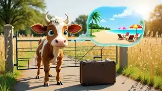 Daisy Cow goes on vacation #funnyclips #justforlaughs #meatlovers #comedy #finaldestination #cow