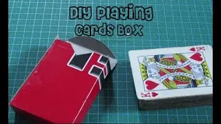 How to make a DIY Cards Box| Card Holder| Card Case for playing cards!