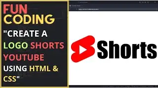 Create a Logo "Shorts Youtube" using HTML and CSS