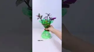 Collect some beverages bottles when drink finished don&rsquo;t waste recycle into pots flower plants