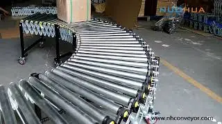 Flexible motorized roller conveyor driven by poly-vee for heavy duty