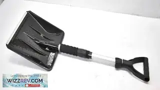 Exploit Snow Shovel Adjustable Aluminum Portable Snow Removal Tool Black eBay