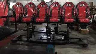 5D Cinema 6 chairs in one row servo electric system oulatech