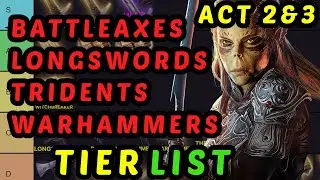 The STRONGEST WEAPONS in BG3 - Versatile Weapons Honor Mode Tier List and Guide - Act 2&3