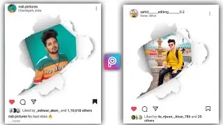 Instagram 3D Paper Tron Photo Editing In Picsart | Picsart Photo Editing | Sahid Editing 0.2 ||
