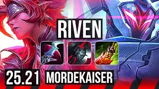 RIVEN vs MORDEKAISER (TOP) | 11/2/5, Dominating | KR Master | 25.21