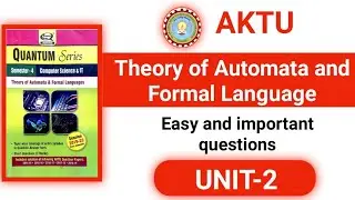 Theory of Automata and Formal Language unit 2 important questions aktu | TAFL unit 2 imp questions