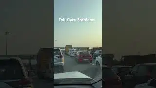 Traffic Jam on Toll Gate #expressway #highway #toll