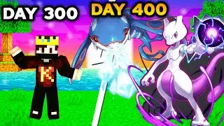 Legendary Pokemon Encounter 400 Days IN COBBLEMON WITH ULTRARARE POKEMON #pixelmon #cobblemon100days