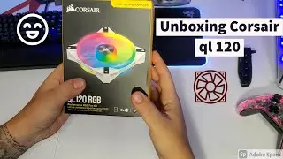 Corsair ql120 RGB white unboxing + how to install