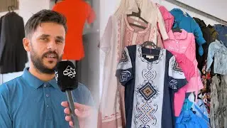 صانع المحتوى محمد محوز يقوم لمبادرة توزيع الملابس المستعملة على المعوزين في محل مخصص يحفظ كرامتهم