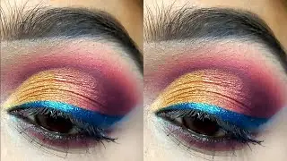 Half cut crease eyemakeup tutorial || Step by step tutorial for beginners ||