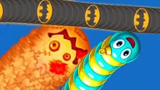 🐍WormsZone.io #201 Game of earthworms - Rắn Săn Mồi ,rắn huyền thoại ,kịch t&iacute;nh | Biggiun TV