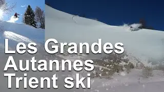 Face Nord des Grandes Autannes Trient Chamonix Mont-Blanc splitboard snowboard ski de randonn&eacute;e