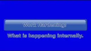 Metals - Work Hardening - theory - what is happening inside the metal - HSC Engineering Studies.