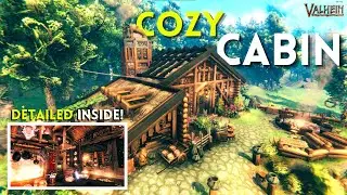 BEAUTIFUL Cozy Cabin - Valheim Vanilla Build