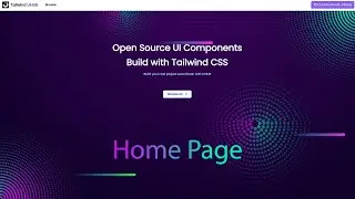 How to create Home Page  Hero section with  TailwindCSS?