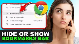 How to Hide or Show the Bookmarks Bar in Google Chrome