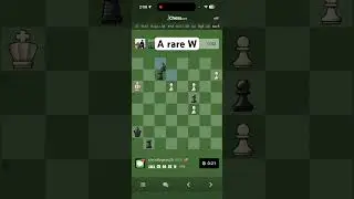 A rare checkmate and a rare W let&rsquo;s goooo #checkmate #chess #chesscom #chessgame #blitzchess