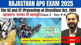 Complete SC/ ST Act 1989 | Section 4 to 9 | Class 2 | Rajasthan APO Exam | Exam Express Academy