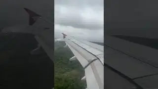 Mumbai to Goa Flight Landing #goaairport #flightlanding #mumbaitogoa
