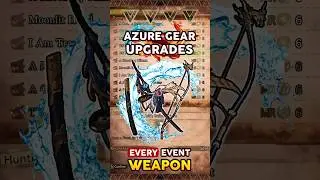 EVERY Event Weapon 🏹⚔️ Azure Age Upgrades | Monster Hunter World #MHW #Shorts