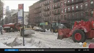NYC Crews Continue Winter Storm Clean-Up While Prepping For The Next Snowfall