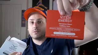 Cinnamon Flavor Viter Energy Caffeinated Gum Taste Test & Review!