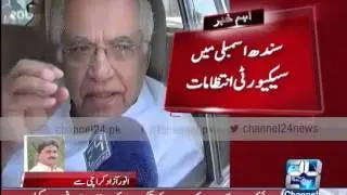24 Breaking: Security arrangements in Sindh Assembly