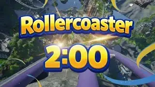 2 Minute Timer | Fast & Fun Roller Coaster 🎢🌄