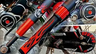 how to make sticker for motorcycle | bike sticker | modification | sticker design | ibad auto