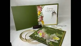 Gathering Moments October Avid Stampers - Mossy and Gold Card - 1 of 3