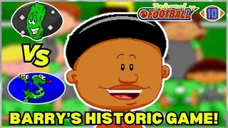 ИСТОРИЧЕСКАЯ ИГРА БАРРИ! | Backyard Football 1999 Let's Play: Игра 10 против Slimy Geckos | Издан...