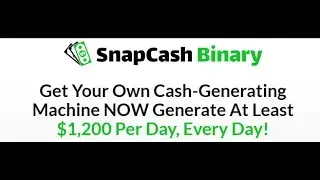 Snapcash Binary Options Auto Trading Software| $728 5W/2L WOW!