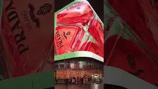 Prada ad in Times Square