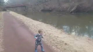 Walking the Historic Delaware Canal North of Yardley...