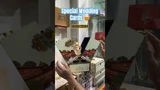 Special Wedding Cards💕 | Unique Cards | Latest Wedding Invitations #trending #shorts
