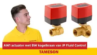 AW1 actuator met BW kogelkraan van JP Fluid Control | Tameson