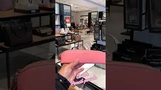Coach pink pencil case