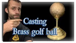Making a bronze Golf Trophy.