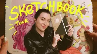 sketchbook tour! ✶ aquarela e marcadores em um lugar só