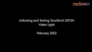 Useful Underwater Video Light - OrcaTorch D910V