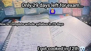 Only 29 days left for exam..#study 