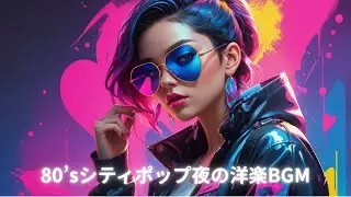 【洋楽Playlist】✨ 80'sシティポップ夜の洋楽BGM | Midnight City Pop Vibes