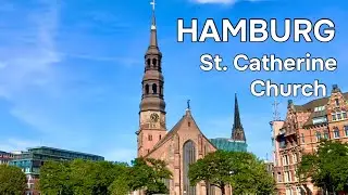 St. Catherine Church and Gaia by Luke Jerram, Hamburg |4K|
