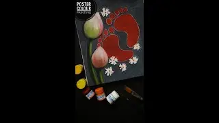 Maa Durga Agomoni Drawing Video | Durga Puja Special Painting | Poster Colour Painting #shorts