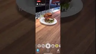 Snapchat Lens Studio with Kabaq 3D Food